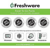 Freshware - Envases De Plástico Para Guardar Alimentos, De 4 5