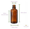 50 Vidros Âmbar 30ml 1