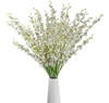 Welmatch White Artificial Orchids Faux Flowers - 10 Piezas 3 0