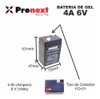 Bateria De Gel 6v 4a Press Conector: Fo-01 1