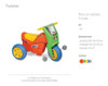 Triciclo De Plástico Moto Twister Vegui Con Pedales 2