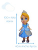 Disney Cenicienta Princesas Muñeca 10cm Personaje 2