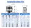 5x Niple Duplo Galvanizado 1'' Polegada Bsp  - Tupy 150l 4