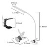 Lámpara De Escritorio Led, Raoyi 5w Usb Clip On Light Lámpar 4