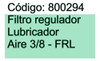 Filtro Regulador Lubricador Duca Aire 3/8 1