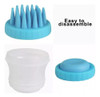 Cepillo Dispenser Shampoo Silicona Medidor Mascotas 4