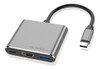 Adaptador Usb-c A Hdmi + Usb 3.0 + Usb-c 3 En 1 Argom 0