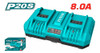 Cargador Bateria Doble 8 Amp 20v Total Tfcli2082-4 1