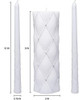Hosley 11.5  High White Wedding Unity Candle Set. Ideal Para 2