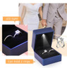 Estuche Con Luz Led Para Anillos - Azul 3