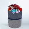 Cesto Para Ropa Sucia Gran Capacidad Algodon Navy - 42x36 3