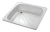 Receptáculo Capea Roca Enlozado Modelo América 80x80 Blanco 0