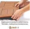 Deck Baldosa Encastrable Wpc Símil Madera Pvc | Modelo 8 A 2