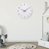 Reloj De Pared Blanco Silencioso Simple Elegante 30 Cm 5