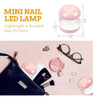 Douith Mini Luz Uv Para Uñas De Gel, Lámpara De Uñas Uv Led, 4
