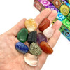 Piedras 7 Chakras 9 Cristales Grandes 3cm Con Caja Y Guía 1