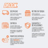 Espejos Retrovisores Gvs By Drook Titan Cromo C/ Luz Led 5