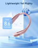 Ventilador De Cuello Portatil, Recargable Por Usb.-rosa 3