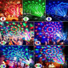 Luz Led De Palco Giratória De Controle De Música Rgb Laser*2 4