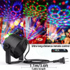 Luz Led De Palco Giratória De Controle De Música Rgb Laser*2 5