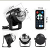 Luz Led De Palco Giratória De Controle De Música Rgb Laser*2 6