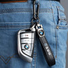 Llavero Coche Bmw Cuero Y Metal Genuino Logo Decoración 2