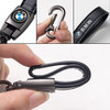Llavero Coche Bmw Cuero Y Metal Genuino Logo Decoración 3
