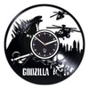 Kovides Godzilla - Reloj De Pared De Vinilo, Diseño De God. 0