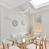 Mayna Moderna Luz Colgante Led Con Luces De Anillo Irregular 3
