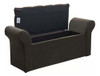 Calçadeira Quarto Casal Miami Suede Cinza - Simbal 1