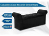Calçadeira Quarto Casal Miami Suede Cinza - Simbal 2