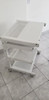Mesa Cirugia O Mesa De Ayuda Metalica Blanca Con Ruedas 1