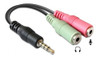 Adaptador Mini Plug 3.5 Audio A Auricular Y Micrófono Ps4 0