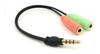 Adaptador Mini Plug 3.5 Audio A Auricular Y Micrófono Ps4 3