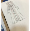Esboço Da Régua Do Modelo De Design De Roupas Da Moda B 7 Esboço Da Régua Do Modelo De Design De Roupas Da Moda B 7