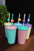 Vaso Plástico 300cc X15u Sorbete Reutilizable Y Aplique Sorb 7
