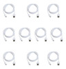 Bulk Cable De Alimentación Blanco Micro Usb, 10 pack 6 ft 0