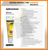 Sellador Silicona Suprabond Universal Transparente 110ml 4