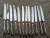 12 Antiguos Cuchillos Inoxidable Importado 24cm Largo 5