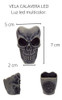 Vela Calavera Led Halloween Craneo Luminoso 2