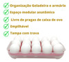 Organizador De Geladeira Empilhável Porta 15 Ovos Com Tampa 3