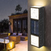 Lampara Foco Solar X2 Jardín Exterior Bidireccional Pared Ax 2