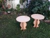 Mesas De Madera Circulares C/u 2
