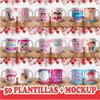 50 Plantillas Tazas Enamorados San Valentin Sublimar Mockup 5
