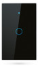 Interruptor De Luz Táctil Tuya Smart 1 Ch Wifi Negro 0