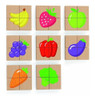 Puzzle Magnético De Frutas 32 Piezas De Madera Viga 1