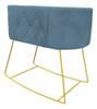 Mini Berço Aconchego Suede Azul Tiffany - D'classe Decor 1