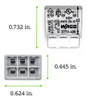 Wago Wall-nuts Pushwire - Conector De Empalme Para Conductor 3