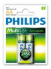 Pilas Recargables Philips Aa 2450mah X2 0