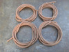 4 Recortes Cable Unipolar Cobre 16 Mm2  2,4 Metros C/u 0